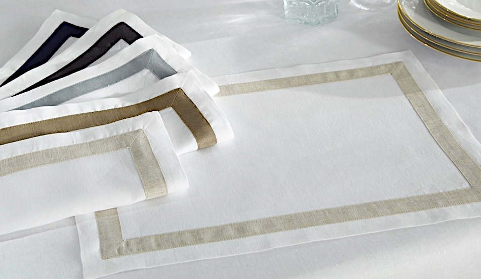 Home Treasures Fino Table Linens - Color Display.