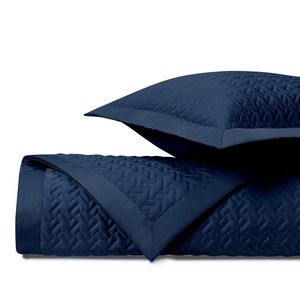 Home Treasures Houndstooth Quilted Bedding - Navy Blue.