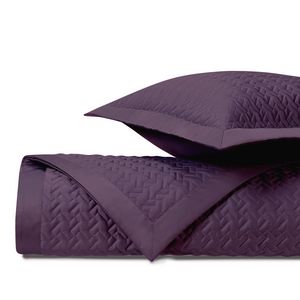 Home Treasures Houndstooth Quilted Bedding - Purple.