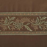 Home Treasures Bedding Isfahan Floral Embroidery Bedding - Autumn Brown Isfahan.