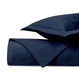 Home Treasures Maze Quilted Bedding - Navy Blue.