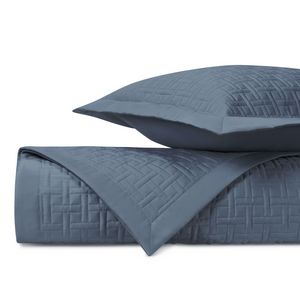 Home Treasures Parquet Quilted Bedding - Slate Blue.