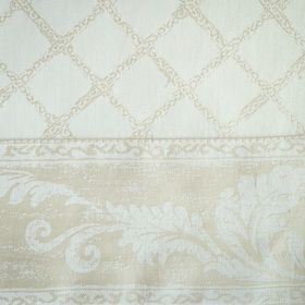 Home Treasures Bedding Renaissance Sheeting Collection Fabric - Ivory Border.