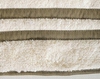 Home Treasures Ribbons Towel Close-up - Ivory/Sage.
