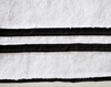 Home Treasures Ribbons Towel Close-up - White/Black.