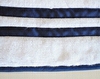 Home Treasures Ribbons Towel Close-up - White/Navy.