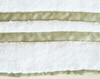 Home Treasures Ribbons Towel Close-up - White/Piana.