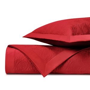 Home Treasures Roses Quilted Bedding - Bri Red.
