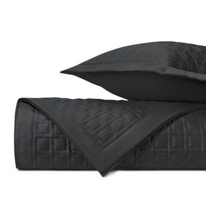 Home Treasures Square Quilted Bedding - Black.