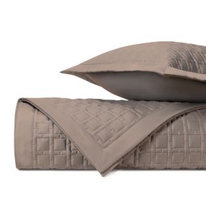 Home Treasures Square Quilted Bedding - Mist Gray.