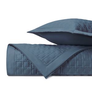 Home Treasures Square Quilted Bedding - Slate Blue.