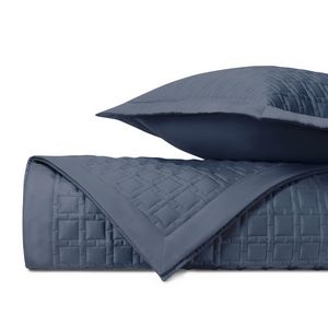 Home Treasures Square Quilted Bedding - Stone Blue.