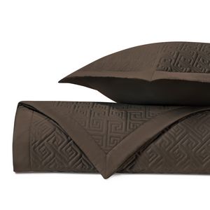 Home Treasures Troy Quilted Bedding - Chocolate.