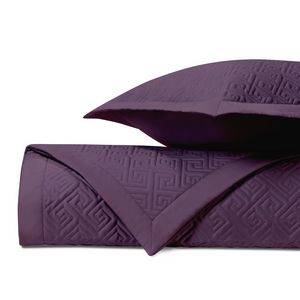 Home Treasures Troy Quilted Bedding - Purple.