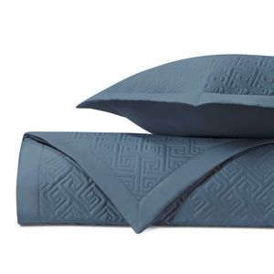 Home Treasures Troy Quilted Bedding - Slate Blue.