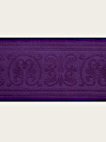 Home Treasures Bedding Venice VEI1 Collection Fabric - Ivory/Purple.