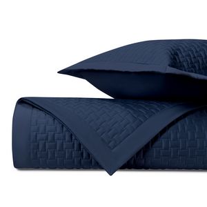 Home Treasures Wicker Quilted Bedding - Navy Blue.