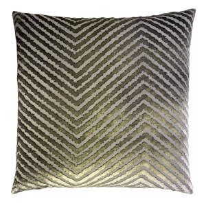 Kevin OBrien Studio Chevron Velvet Decorative Pillow - Oregano (20x20).