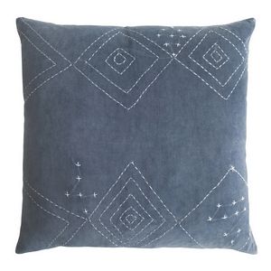 Kevin O'Brien Diamond Stitch Cotton Velvet Decorative Pillow