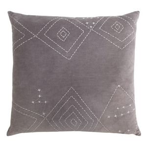 Kevin O'Brien Diamond Stitch Cotton Velvet Decorative Pillow