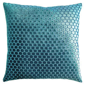 Kevin O'Brien Studio Dots Velvet Pacific Decorative Pillow