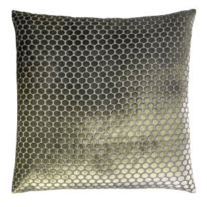 Kevin O'Brien Studio Dots Velvet Oregano Decorative Pillow (22x22)