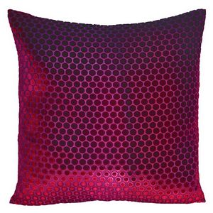 Kevin O'Brien Studio Dots Velvet Raspberry Decorative Pillow