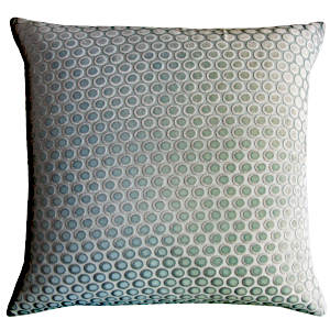 Kevin O'Brien Studio Dots Velvet Ice Decorative Pillow