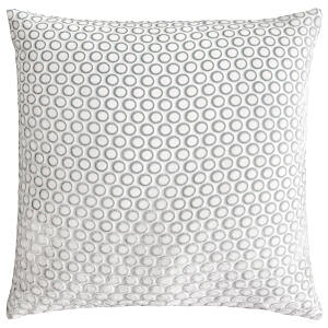 Kevin O'Brien Studio Dots Velvet White Decorative Pillow