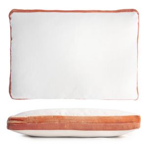 Kevin O'Brien Studio Double Tuxedo Linen/Cotton Decorative Pillow - Mango (14x20)