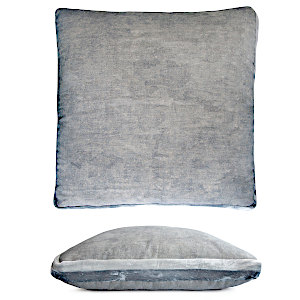 Kevin O'Brien Studio Double Tuxedo Linen/Cotton Decorative Pillow - Seaglass (22x22)