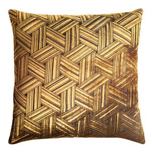 Kevin OBrien Studio Entwined Decorative Pillow - Copper Ivy (22x22)