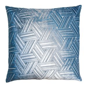 Kevin OBrien Studio Entwined Decorative Pillow - Denim (20x20)