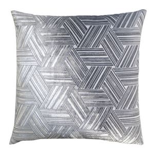Kevin OBrien Studio Entwined Decorative Pillow - Silver (20x20)