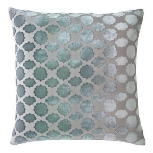 Kevin O'Brien Studio Mod Fretwork Velvet Decorative Pillow - Jade