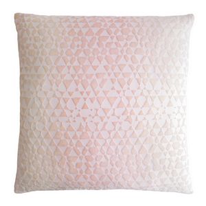 Kevin O'Brien Studio Triangles Velvet Decorative Pillow - Blush