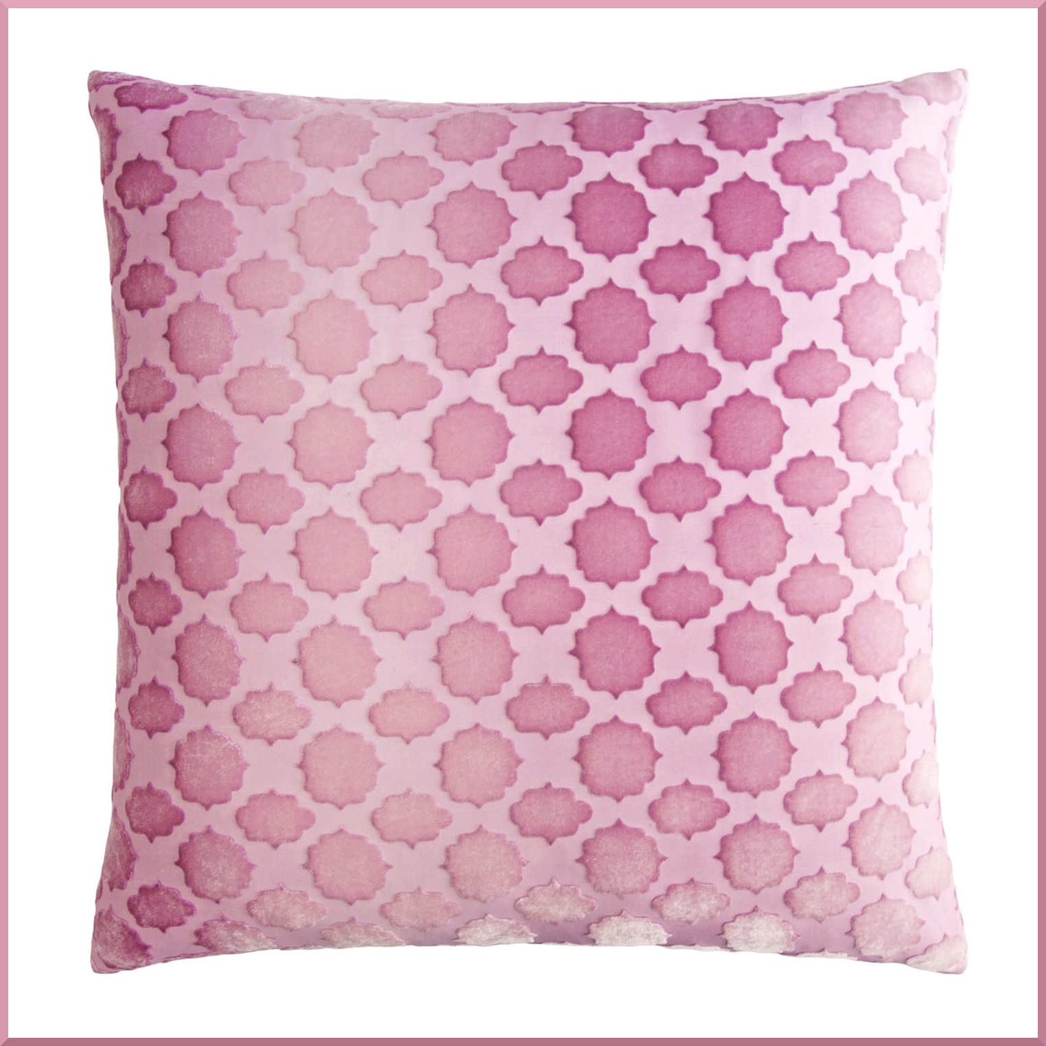 Kevin OBrien Studio Mod Fretwork Velvet Decorative Pillow