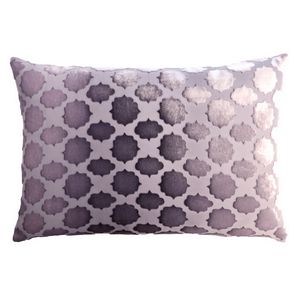 Kevin O'Brien Studio Mod Fretwork Velvet Decorative Pillow - Thistle (14x20)