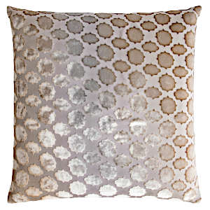 Kevin O'Brien Studio Mod Fretwork Velvet Decorative Pillow - Coyote