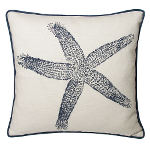 Kevin O'Brien Studio Nauticals Printed Dec Pillow is 100% Linen.