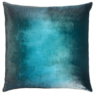 Kevin O'Brien Studio Ombre Velvet Decorative Pillows - Pacific Color
