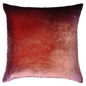 Kevin O'Brien Studio Ombre Velvet Decorative Pillows - Boysenberry Color