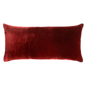 Kevin O'Brien Studio Ombre Velvet Decorative Pillows - Paprika Color (12x24)
