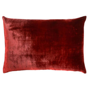 Kevin O'Brien Studio Ombre Velvet Decorative Pillows - Paprika Color (14x20)