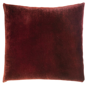 Kevin O'Brien Studio Ombre Velvet Decorative Pillows - Paprika Color (22x22)