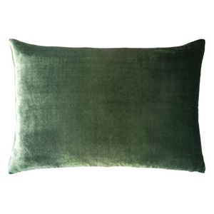 Kevin O'Brien Studio Ombre Velvet Decorative Pillows - Evergreen Color (14x20)