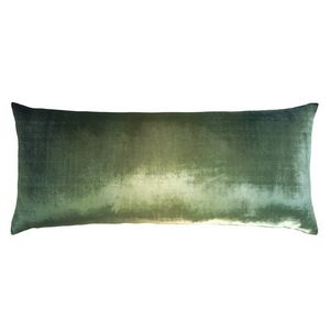 Kevin O'Brien Studio Ombre Velvet Decorative Pillows - Evergreen Color (16x36)