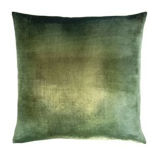 Kevin O'Brien Studio Ombre Velvet Decorative Pillows - Evergreen Color (22x22)