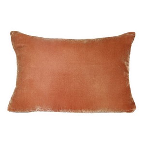 Kevin O'Brien Studio Ombre Velvet Decorative Pillows - Mango Color (14x20)