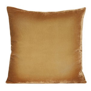 Kevin O'Brien Studio Ombre Velvet Decorative Pillows - Gold Beige (sunflower) Color